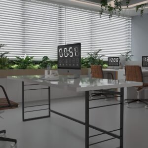 Profesyonel Ofis Masası OF75004-1-140 Beyaz 36 mm Kalınlık - 140 X 75 cm