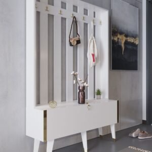 Festival Portmanto - GP1007-1 - Gold Parlak Beyaz