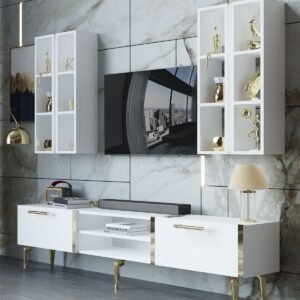 Festival Tv Ünitesi G3001-1-Y1-D1 Gold Beyaz