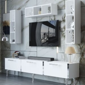 Festival Tv Ünitesi S3007-1-Y1-D1 Silver Beyaz
