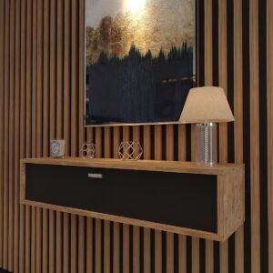 Lüks Dresuar Çam Antrasit - Silver Kulp