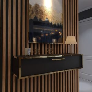 Lüks Gold Dresuar Antrasit - Gold Kulp