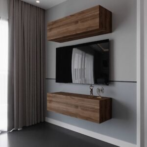Duvara Monte Tv Sehpası Ceviz S6113-2