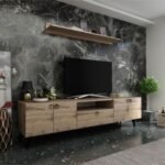 Ideal Tv Ünitesi Duvar Raf Ve Duvar Dolaplı Q7027-3 Çırağan