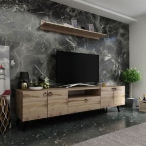 Ideal Tv Ünitesi Duvar Raf Ve Duvar Dolaplı Q7027-3 Çırağan