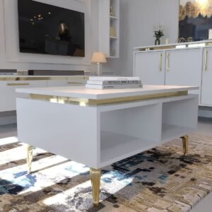 Festival Orta Sehpa Gold GOS4002-1 Beyaz