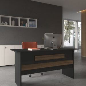 Festival Office Desk - OFFICE-8-4-2-120X60 White - Walnut
