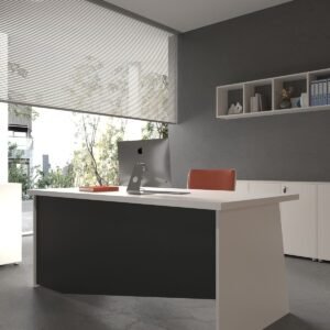 Festival Office Desk - OFFICE-5-1-4-180X90 White - Anthracite