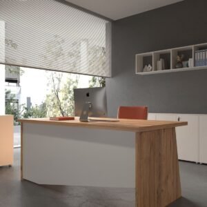Festival Office Desk - OFFICE-5-6-1-160X75 White - White