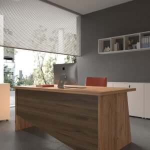 Festival Office Desk - OFFICE-7-6-2-120X90 White - Walnut