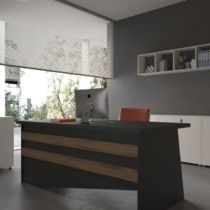 Festival Office Desk - OFFICE-4-4-2-180X75 White - Walnut