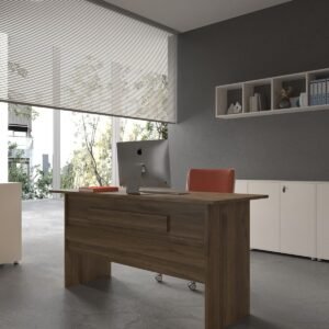 Festival Office Desk - OFFICE-8-2-2-160X75 White - Walnut