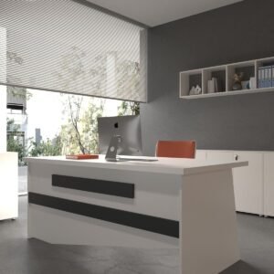 Festival Office Desk - OFFICE-9-1-4-180X60 White - Anthracite