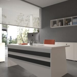 Festival Office Desk - OFFICE-6-1-4-180X75 White - Anthracite