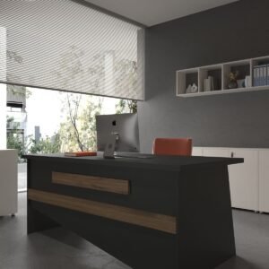 Festival Office Desk - OFFICE-10-4-2-180X60 White - Walnut