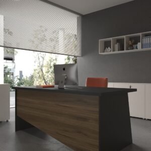 Festival Office Desk - OFFICE-7-4-2-120X90 White - Walnut