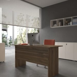 Festival Office Desk - OFFICE-1-2-2-120X75 White - Walnut