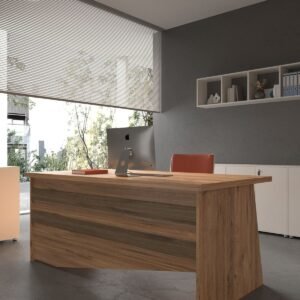 Festival Office Desk - OFFICE-4-6-2-160X75 White - Walnut