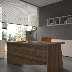 Festival Office Desk - OFFICE-9-2-2-120X75 White - Walnut