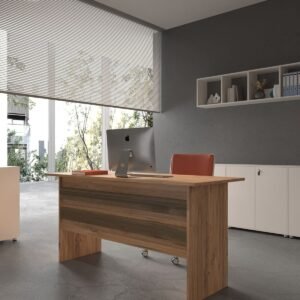 Festival Office Desk - OFFICE-1-6-2-160X90 White - Walnut