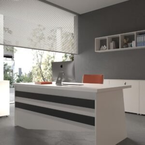 Festival Office Desk - OFFICE-4-1-4-140X90 White - Anthracite