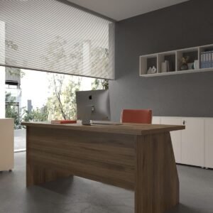 Festival Office Desk - OFFICE-2-2-2-180X75 White - Walnut