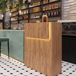 Festival Led Welcome Desk - 90 cm - BL003-6-6 - Atlantic Pine