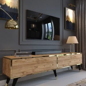 Festival TV Stand Gold G33016-6 Pine