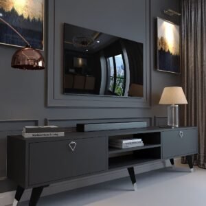Festival TV Stand Silver S23030-4 Anthracite
