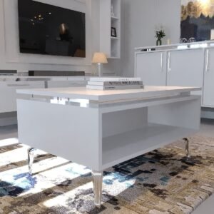 Festival Coffee Table Silver SOS4001-1 White