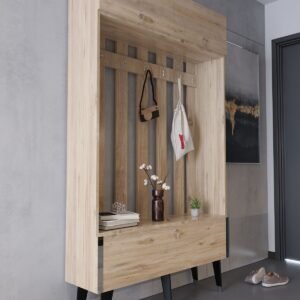 Festival Coat Stand - SP1006-6 Atlantic Pine Silver
