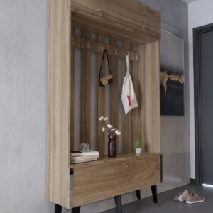 Festival Coat Stand - SP1006-2 - Walnut Silver