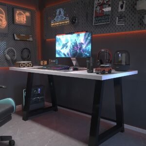 Professional Gaming Desk DA75003-1-180 White 36 mm Thickness - 180 X 75 cm