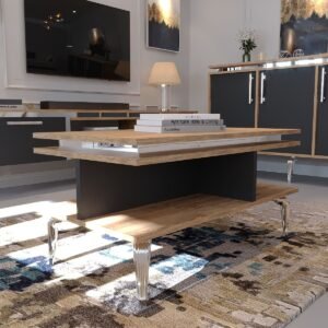 Festival Coffee Table SOS-SET-2-6-4 SILVER PINE ANTHRACITE 90x60 cm
