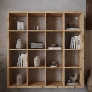 Festival Open Shelving Unit Wall Mounted R50108-6 Pine