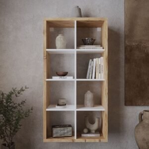 Festival Open Shelving Unit Wall Mounted R50104-6-1 Pine White