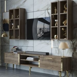 Festival TV Unit G3001-2-Y1-D1 Gold Walnut