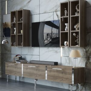 Festival TV Unit S3002-2-Y1-D1 Silver Walnut