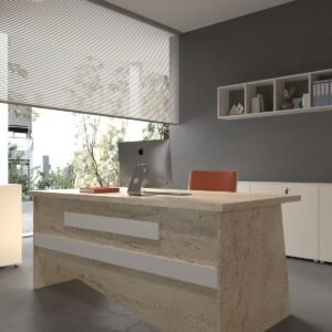 Festival Office Desk - OFFICE-10-8-1-180X90 White - White