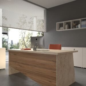 Festival Office Desk - OFFICE-7-8-6-140X60 White - Pine