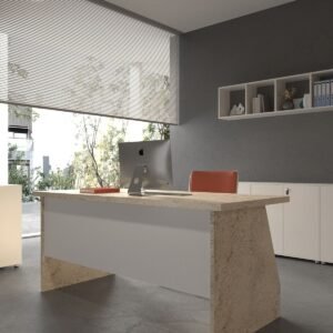 Festival Office Desk - OFFICE-2-8-1-120X90 White - White