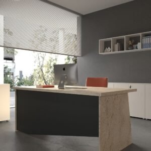 Festival Office Desk - OFFICE-5-8-4-160X60 White - Anthracite