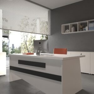 Festival Office Desk - OFFICE-10-1-4-180X90 White - Anthracite