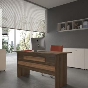 Festival Office Desk - OFFICE-8-2-6-160X90 White - Pine