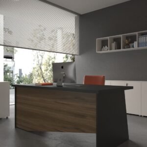 Festival Office Desk - OFFICE-5-4-2-120X75 White - Walnut