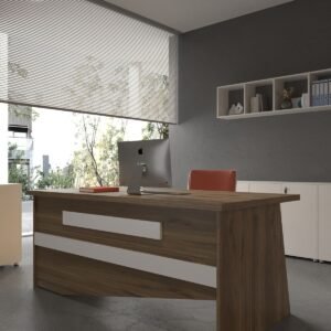 Festival Office Desk - OFFICE-9-2-1-120X90 White - White