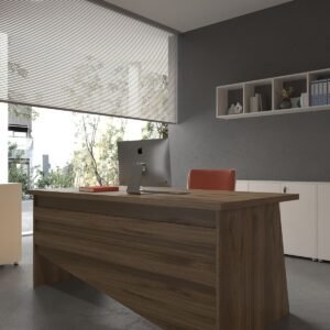 Festival Office Desk - OFFICE-6-2-2-180X60 White - Walnut
